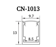 LED 窄版細長鋁條燈【CN-1013】寬9.7*13mm高