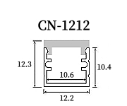 LED 正方形鋁支架【CN-1212】寬12.2*12.3mm高