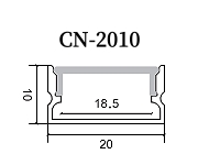 LED 線條燈、鋁支架【CN-2010】寬20*10mm高