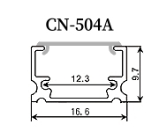 LED 線條燈、鋁條燈【CN-504A】寬16.6*9.7mm高