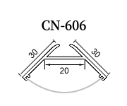 LED 角落Ｌ型鋁支架【CN-606】寬30*30mm高